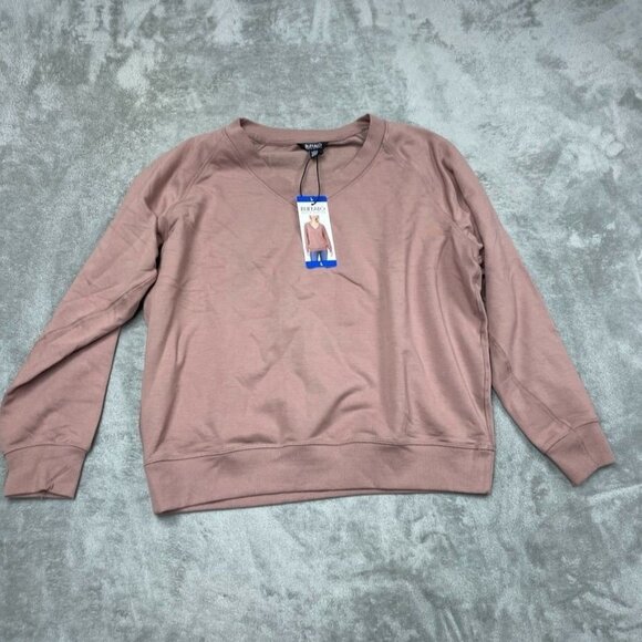 Buffalo David Bitton Womens Mauve V-Neck Pullover Sweater Size L a1520 - Picture 1 of 6